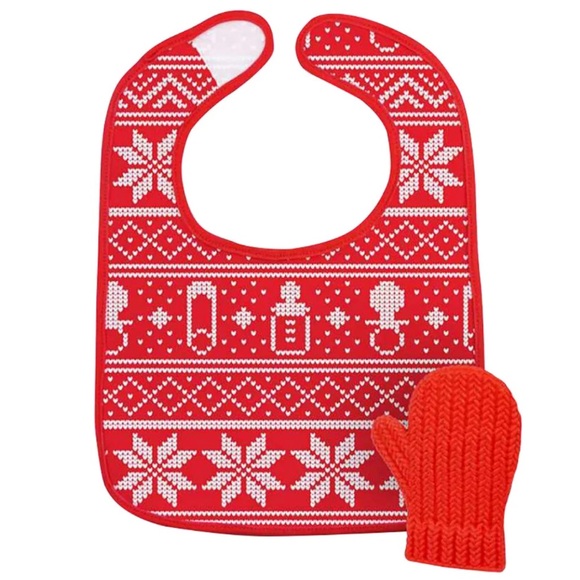 Fred, Chill Baby Dresses to spill Bib & Teether Set NEW in box - Picture 3 of 5